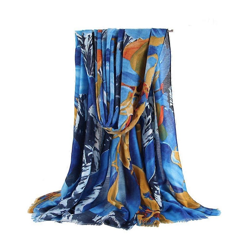 Spring And Autumn Sun Proof Scarf Floral Patterns Wraps Beach Cover Shawl for Lady | Fruugo SG