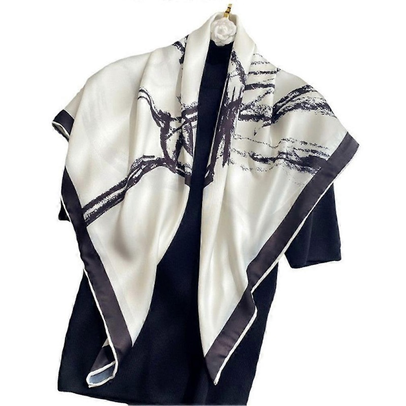 Summer Thin Scarf Silky Shawl with Horse Printing Sun Proof Wrap for Lady | Fruugo SG