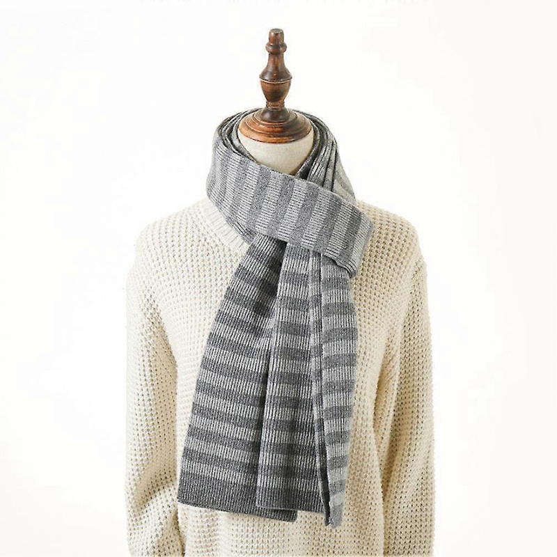 Universal Shawls and Wraps Knitting Open Front Grey Strip Cloak | Fruugo SG