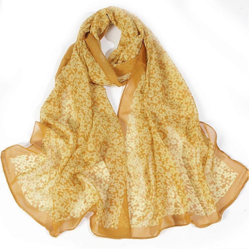 Vintage Floral Scarf Fashionable Womens Chiffon Shawl for Lady | Fruugo SG
