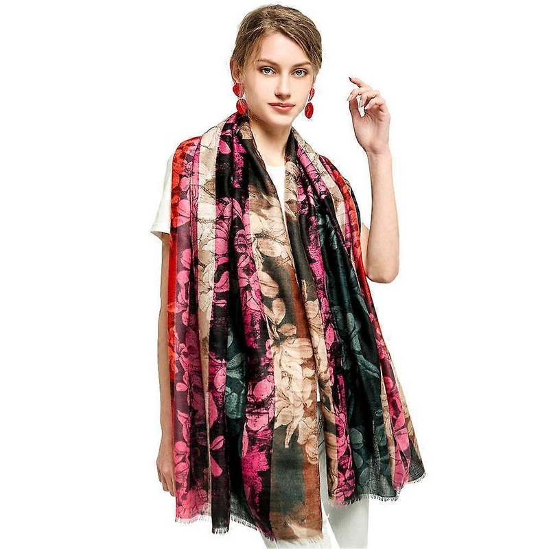 Vintage Floral Scarf Fashionable Womens Cotton Scarf Wrap | Fruugo SG