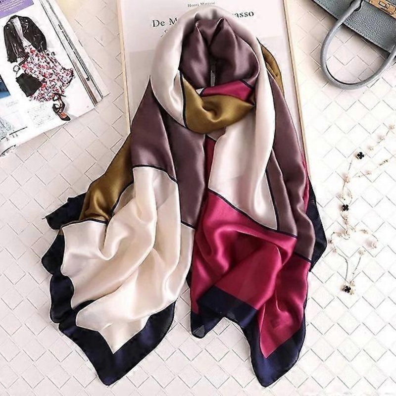 180*90CM Silk Scarves 2022 Popular Belt Print Handkerchief Female Dustproof Beach Towel Summer Sunscreen Shawls bandanna foulard | Fruugo SG