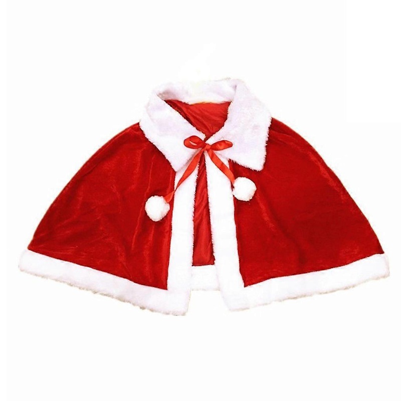 Christmas Santa Shawl Women Girls Xmas Day Cape Red Shrug Props for Home Festival Party Dance Stage Performance Props  Red 40CM | Fruugo SG