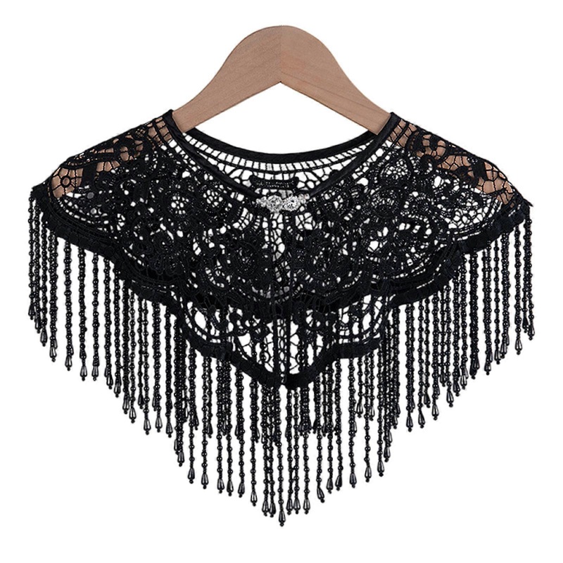 Light weight Pearls Embellished Capes Shoulder Wrap Fashion Sun Protecting Capes for Bride Bridesmaids Ceremony  Black | Fruugo SG