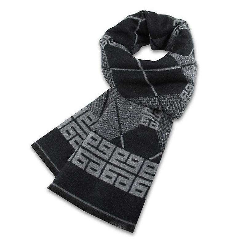 Men’s winter warm cashmere scarf lattice | Fruugo SG