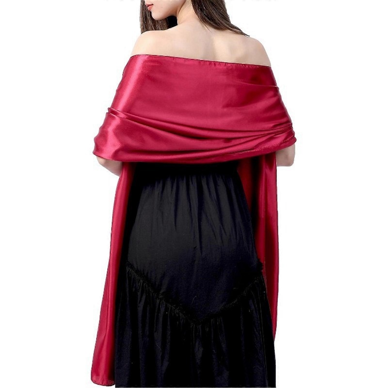 Multiuse Soft Cashmere Shawl Wrap Scarf for Parties Dinners and Everyday Use Women Formal Event Gowns Shoulder Wrap  Burgundy | Fruugo SG