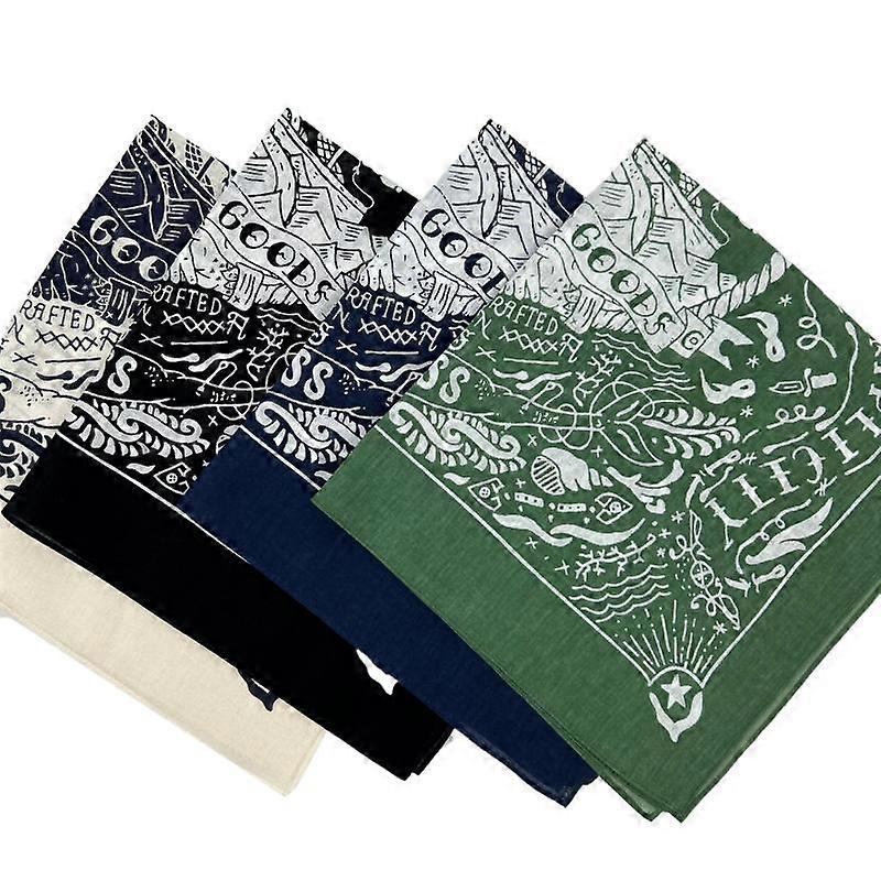 Nautical Print High Quality Hip Hop Cotton Square Scarf Men Bandana Scarf Headband Paisley Gifts For Boys/Girls | Fruugo SG
