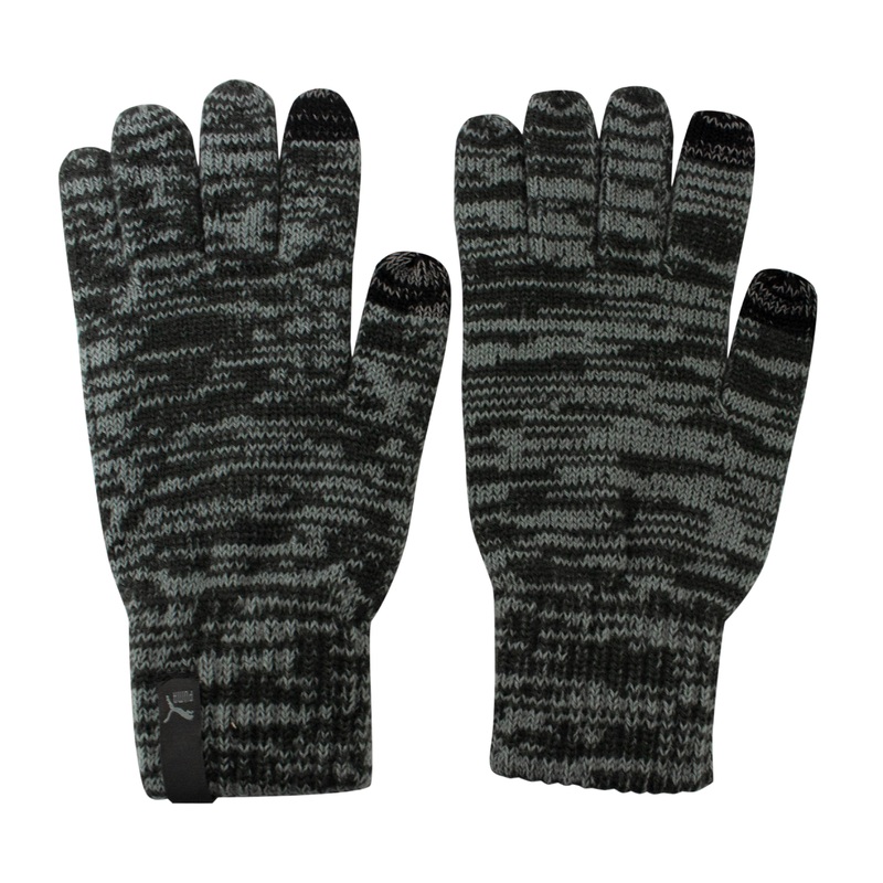 Puma Knit Grey Touchscreen Unisex Gloves 041051 02 | Fruugo SG