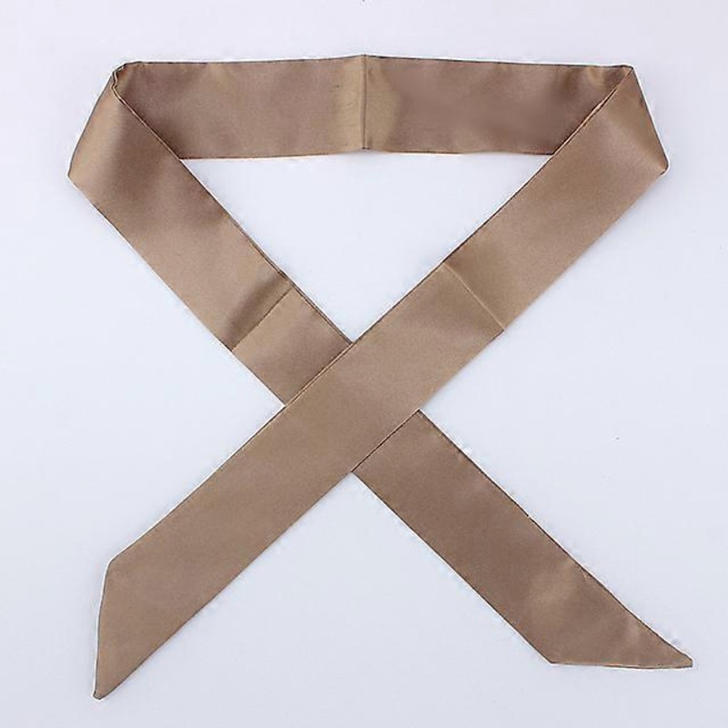 Small Silk Scarf  Solid  Handle Bag Ribbons Headband female 2021 Fashion Luxury Brand satin Hair Tie Long  Scarves | Fruugo SG