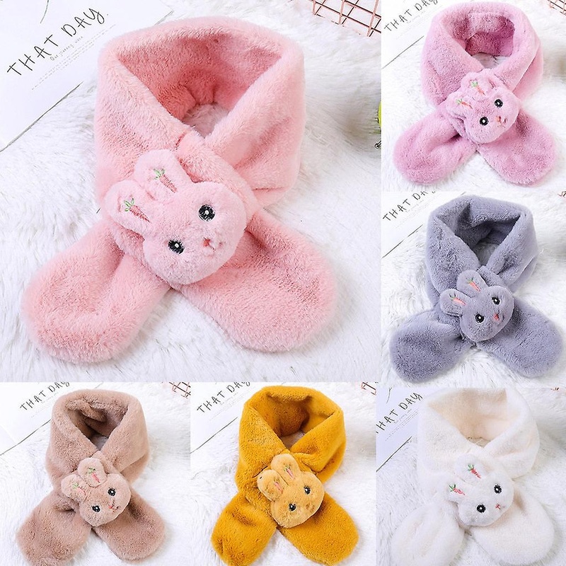 Solid Puppy Scarf Plush Overlapping Scarves Boy Girl Kids Keep Warm Shawls Scarves Collar Thickening Winter Scarf | Fruugo SG