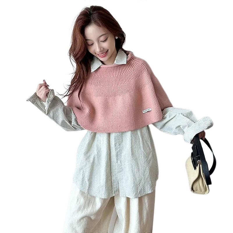 Warm Knitted Cloak Scarf Multiuse Winter Shawl Wrap for Daily Wear Office Women Decorative Neckwrap for Various Outfit  Pink | Fruugo SG