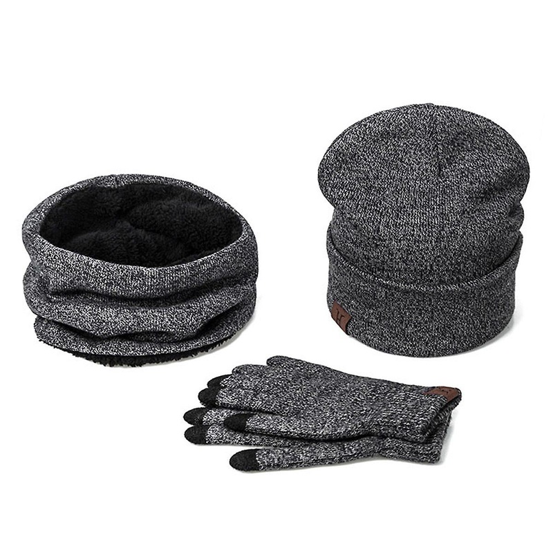 Winter Beanie Hat For Men Women Hat Scarf Warm Scarf Hat Gloves Set Male Female Hat Scarf Set 3 Pcs Skullies Beanies | Fruugo SG