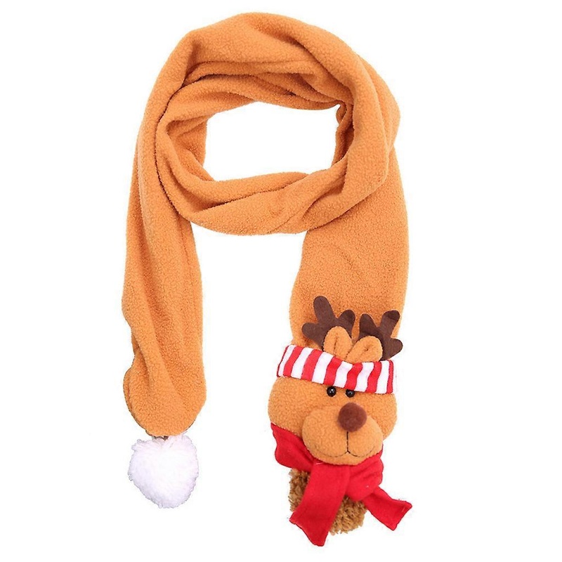 Winter Christmas Scarf Soft Warm Christmas Festival Dress Scarfs For Women Thick Girls Boys Warm Plush Christmas Scarf  Elk | Fruugo SG