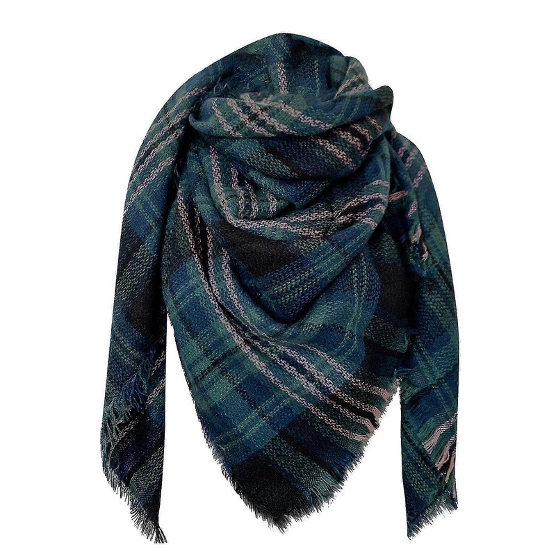 women autumn fashion pashmina shawl wrap cape plaidtassel knitting cardigan scarf | Fruugo SG