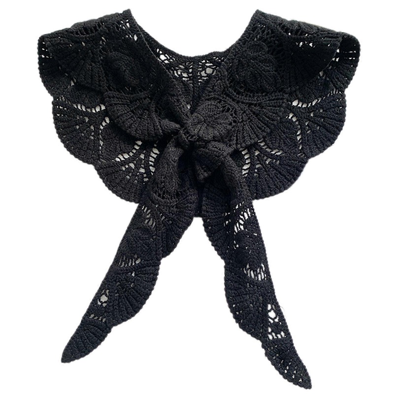 Women Lace Shawl Wrap for Vacation Shopping Breathable Thin Korean Crochet Neck Shawl All Matching Clothing Accessory  612 black | Fruugo SG