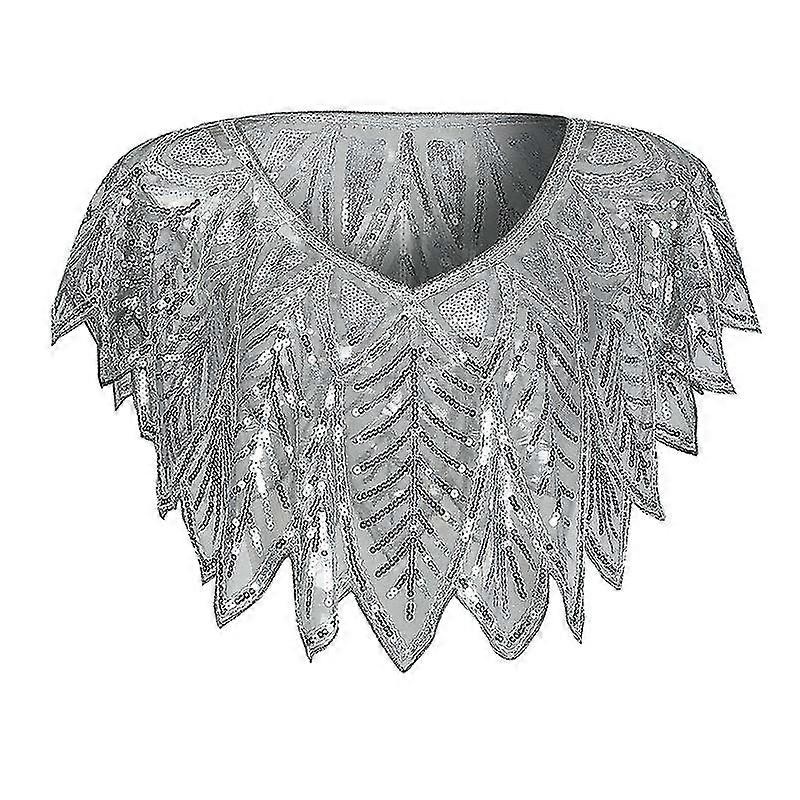 Women’s Vintage Evening Cape 1920s Sequin Beaded Shawl Wraps-MXBC | Fruugo SG