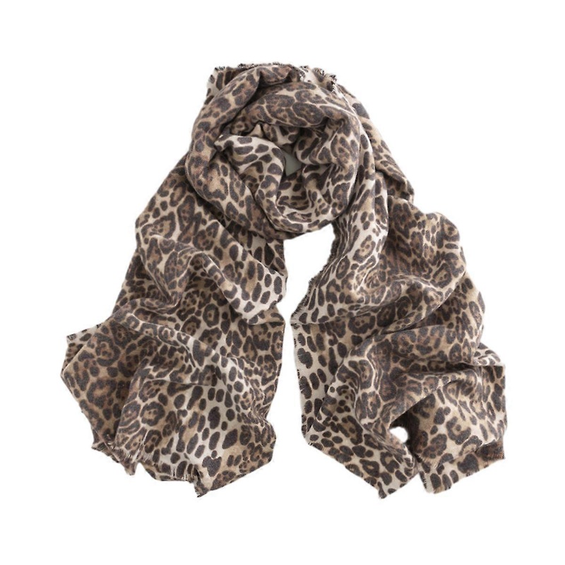 1 Ethnic Leopard Scarf Leopard Print Short Tassel Woven Faux Cashmere Brushed Scarf Women’s Warm Shawl Scarf | Fruugo SG