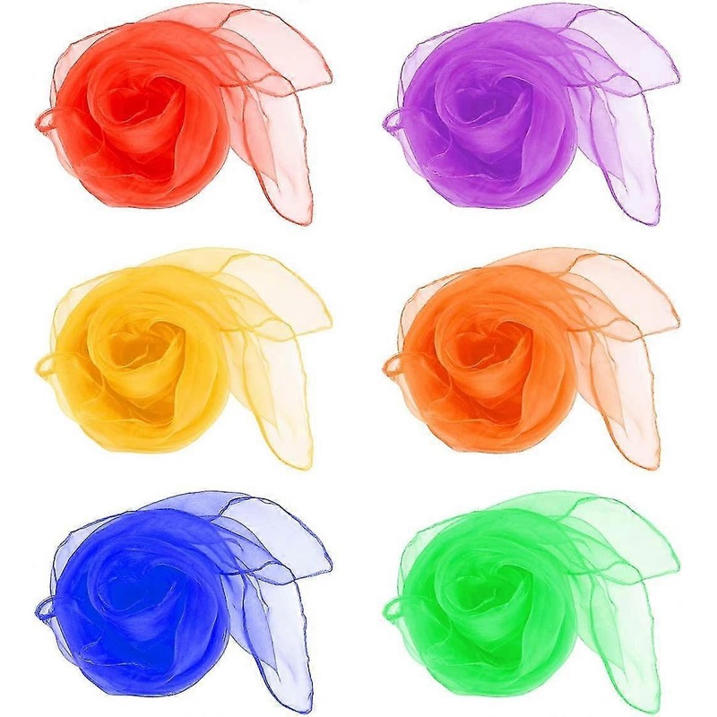 12 Pcs Acsergery Gift Dance Scarves Juggling Scarf For Kids, Multi-color Square | Fruugo SG