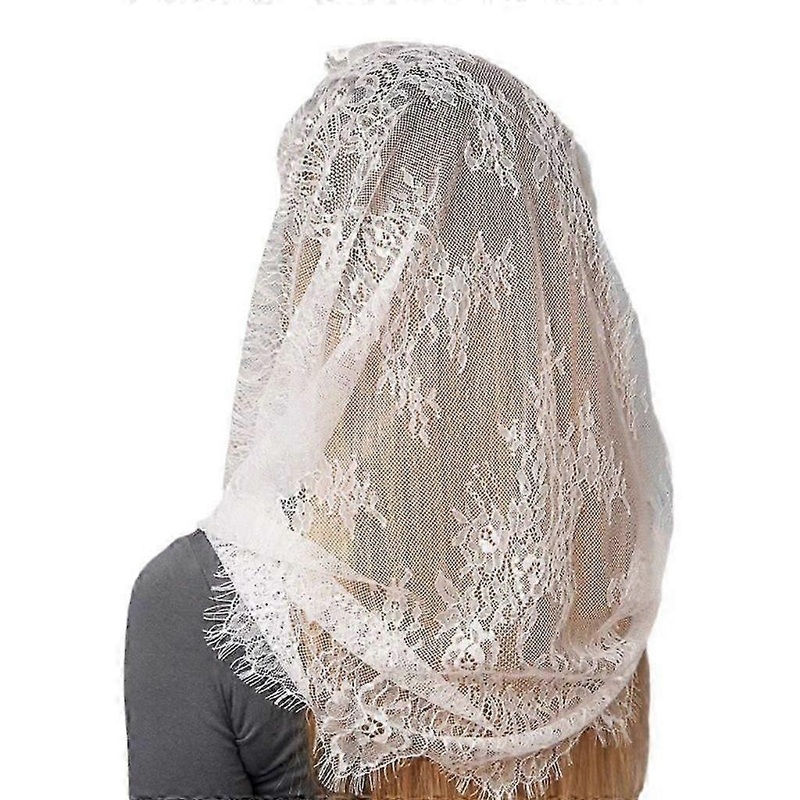 Comfortable Lace Scarf Elegant Retros Headscarf Social Gathering Neckerchief | Fruugo SG