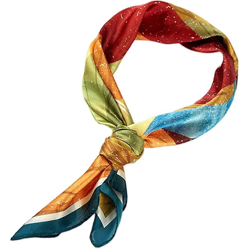 Head Scarf Satin Hair Wrap For Sleeping Flower Print Bandana Square Olaof Scarf Neckerchief | Fruugo SG