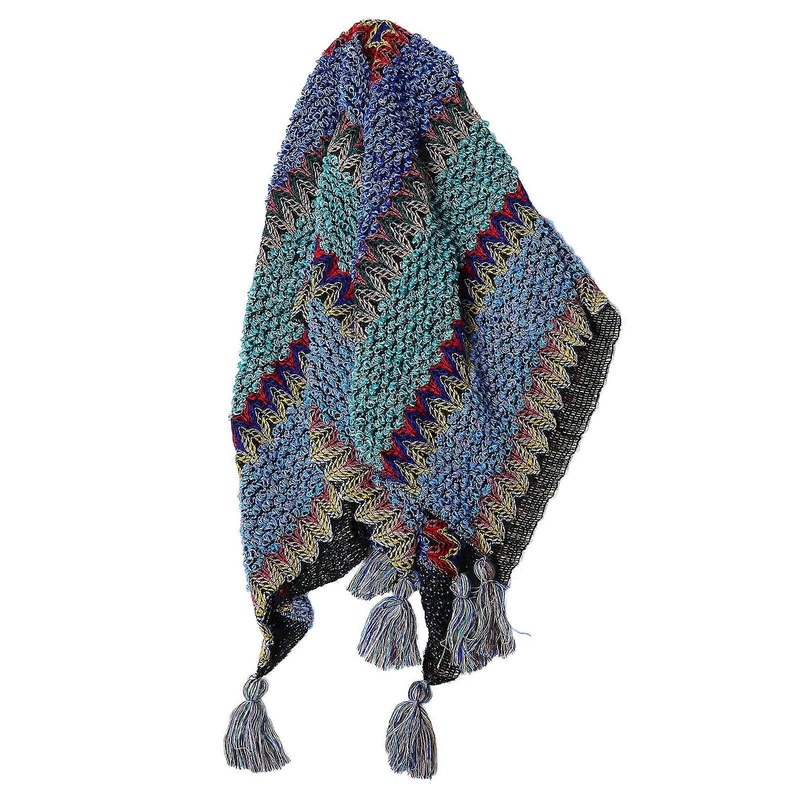 Ladies Loose Shawl Tassel Coat Crochet Poncho for Women Travel Photography Assorted Color 1Pcs | Fruugo SG