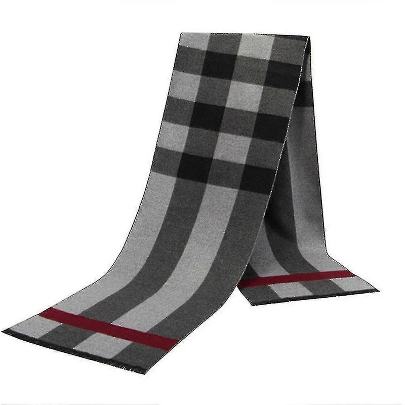 Men’s Luxury Soft Warm Elegant Plaid Senior Cashmere Feel Warm Scarf | Fruugo SG