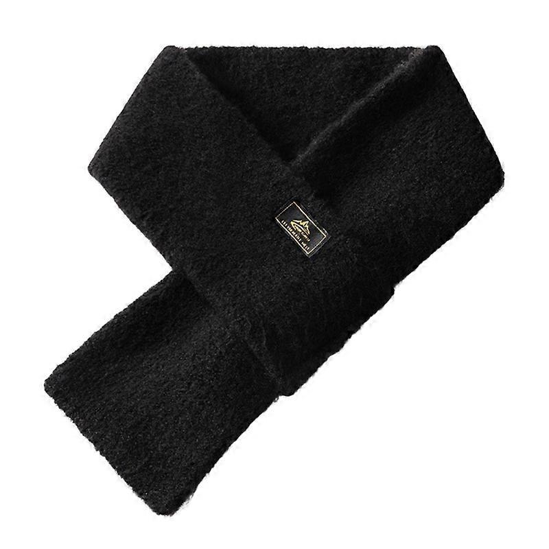 Men Scarf Windproof Anti-shrink Soft Fluffy Elastic Cross Piercing Rectangle Student Thermal Scarf for Outdoor Qinhai | Fruugo SG