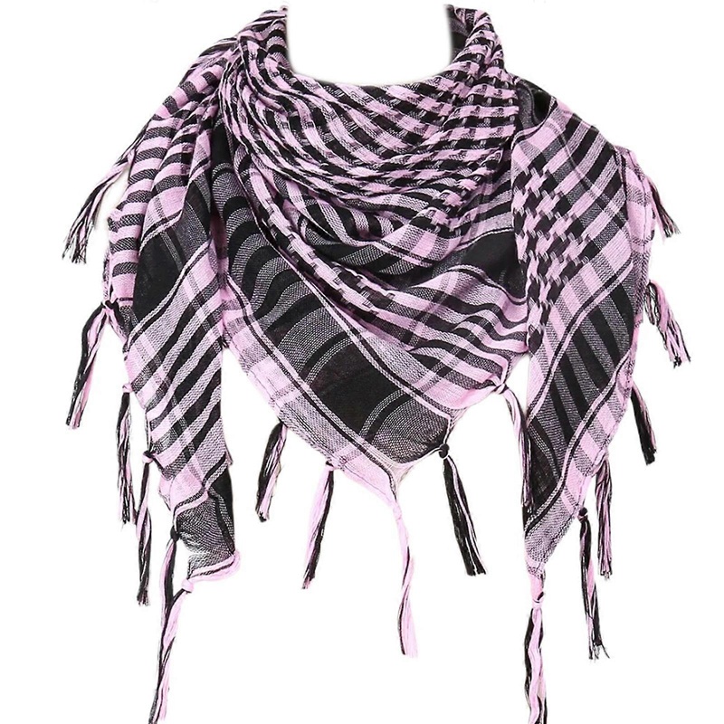 Scarf Muslims Arab Scarf Shemagh Scarf Ethnic Arabian Neckwrap Breathable Desert Headwrap Keffiyeh Hijab Scarf  Pink | Fruugo SG