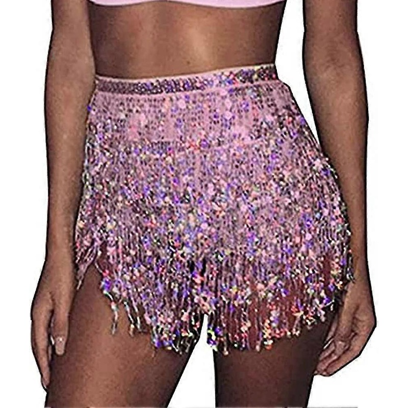 Skirt Fringe Skirt Sequin Tassel Skirt Belly Dance Hip Scarf Outfit For Women And Girls | Fruugo SG