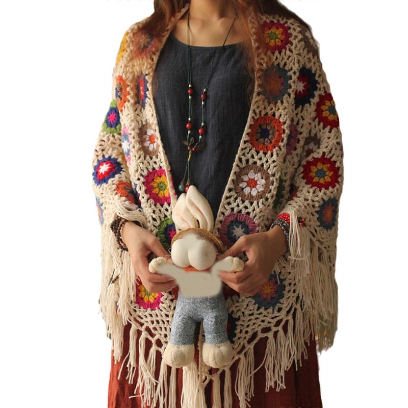 Winter Cardigans for Women Hollowed Floral Pattern Soft Wrap Casual Warm Shawls Cardigans for Triangle Female Shoulder W | Fruugo SG