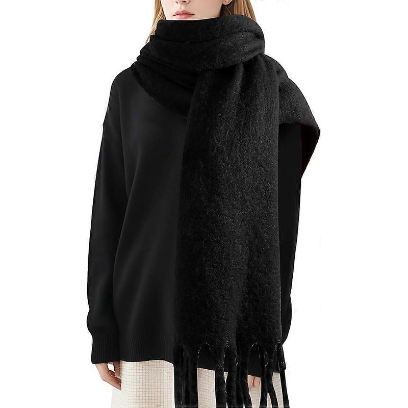 Women’s Mohair Winter Scarf Pure Color, Warm Winter Scarf for Women and Men, Super Soft Cashmere Feel Women Scarf | Fruugo SG