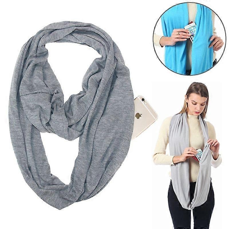 Women Solid Winter Infinity Scarf | Fruugo SG