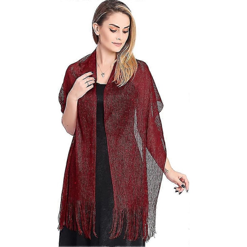 Women Sparkling Shawls And Wraps By Ladiery,acsergery Metallic Scarf For Evening | Fruugo SG