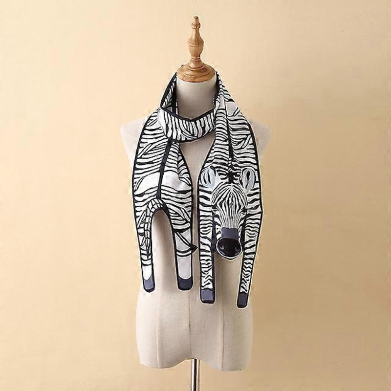 167*17cm 27Colors Plus Chic Long Scarf New 3D Animal Print Adult Parent Children fit All ages Cartoon Cute Hair Bag Decoration | Fruugo SG
