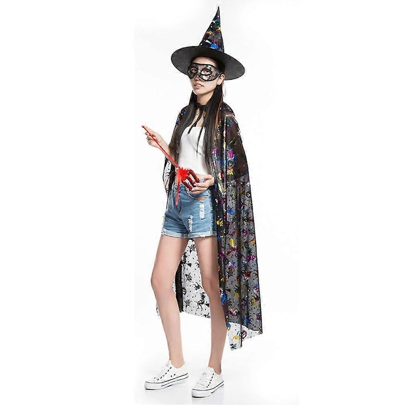 3 Pcs Halloween Cloak Set Cosplay Witch Poncho Devil Cape Party Show Costume | Fruugo SG