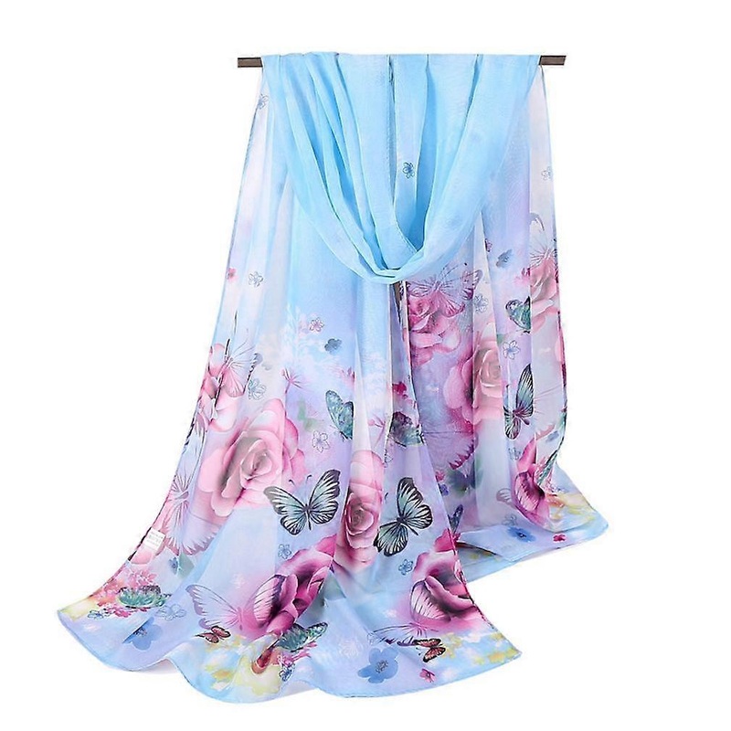 Autumn Winter Scarf Chiffon Butterfly Women’s Annual Meeting Wraps Long Scarf for Woman | Fruugo SG