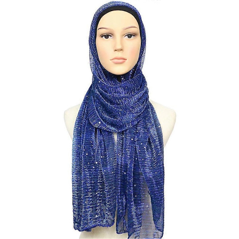 Bespangled Scarf Solid Color Long Wraps Head Scarf for Woman | Fruugo SG