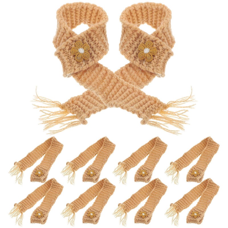 Decorative Mini Scarf Khaki 28X2.5cm Diy Dolls Adjustable 10Pcs | Fruugo SG