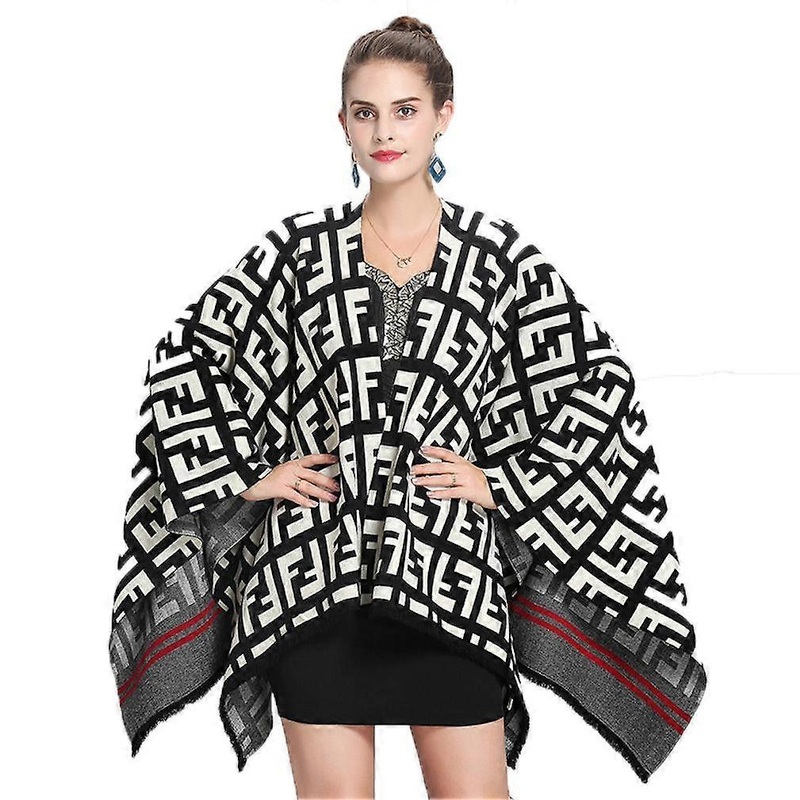 Jacquard Capital Wraps Shawls Loose Cardigan Large Scarf for Lady | Fruugo SG
