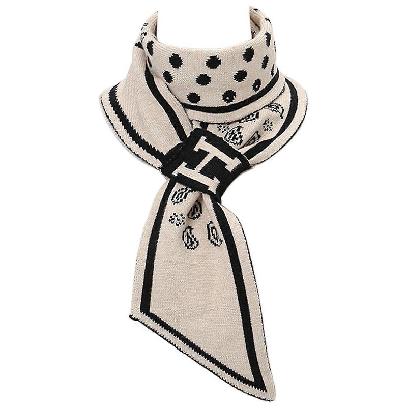 knitted scarf, checkered pattern | Fruugo SG