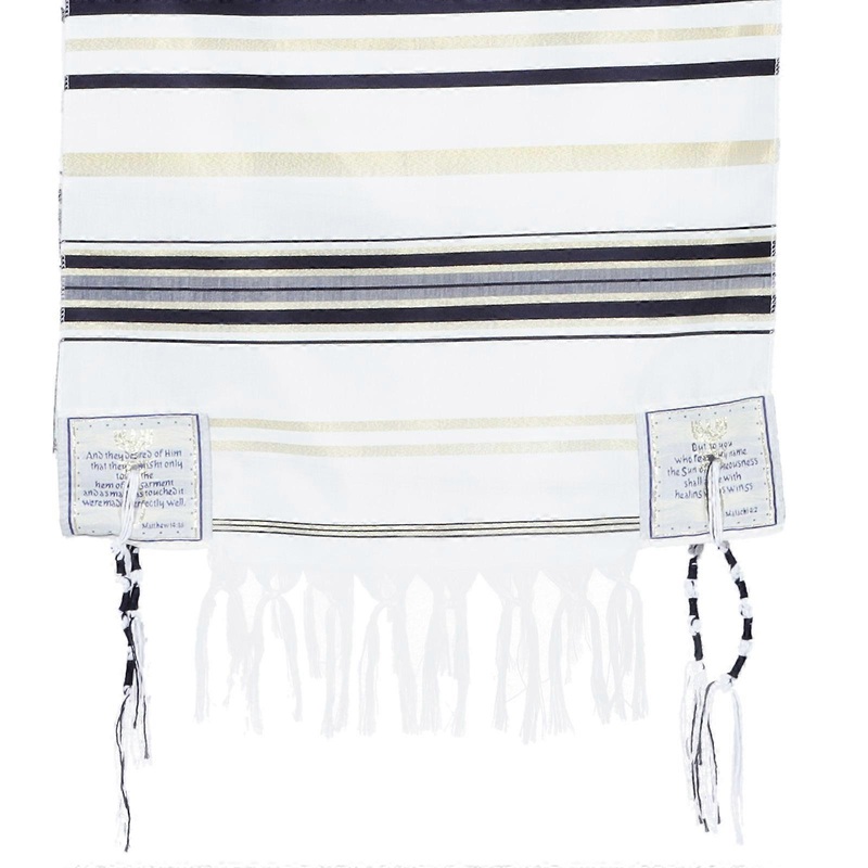 Messianic Prayer Shawl Tallit Prayer Scarf for Men Women Religious Ceremony Black Lightweight 1Set | Fruugo SG