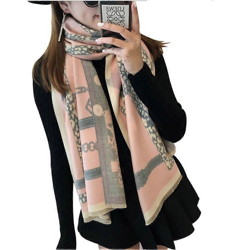 Pashmina Dual Sided Scarf Winter Shawl Elegant Warm Wrap Thicken Scarf for Lady | Fruugo SG