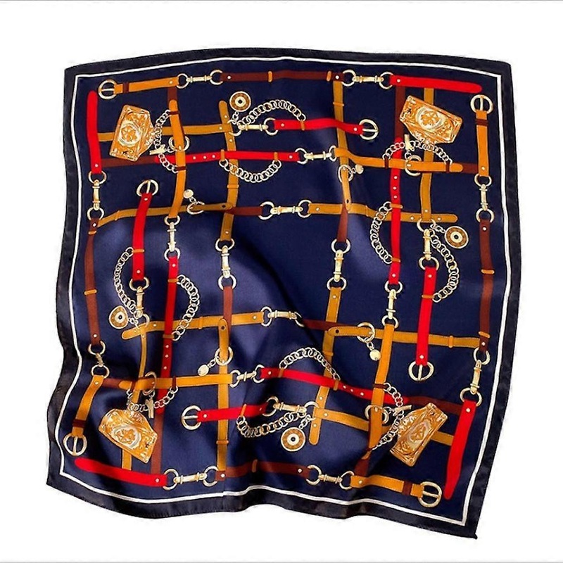 Satin Silky Kerchief British Retro Neck Shawl Uniform Wrap Stewardess Scarf for Lady | Fruugo SG