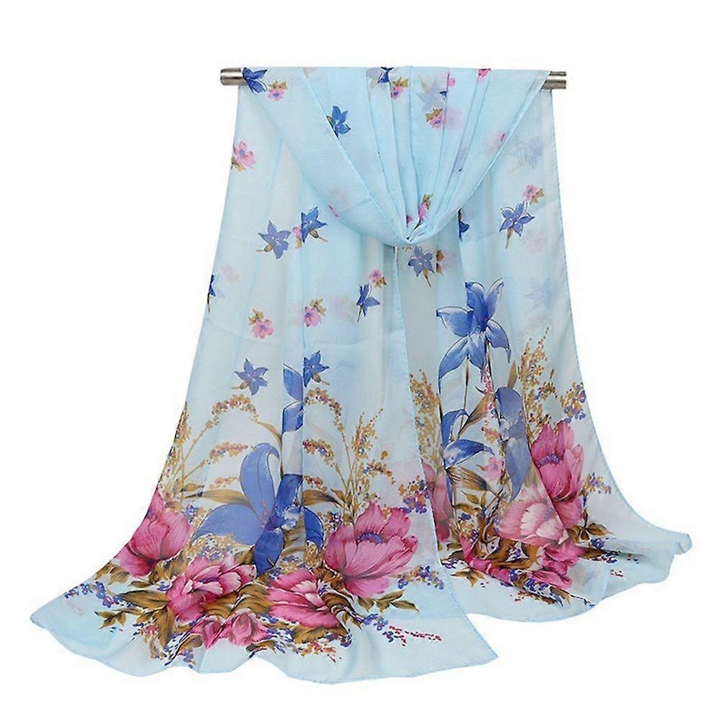 Silky Scarf Long Satin Neckerchief Shawl Chiffon Scarf for Lady | Fruugo SG