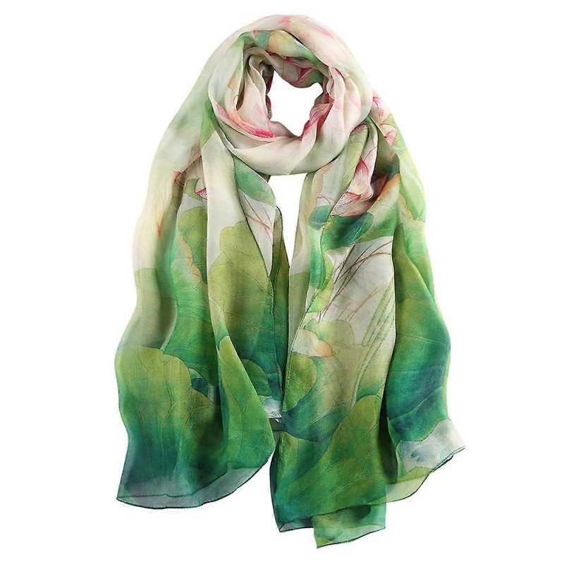 100% Silk Scarf for Women, XXL Floral Silk Stole for Evening Dress | Fruugo SG