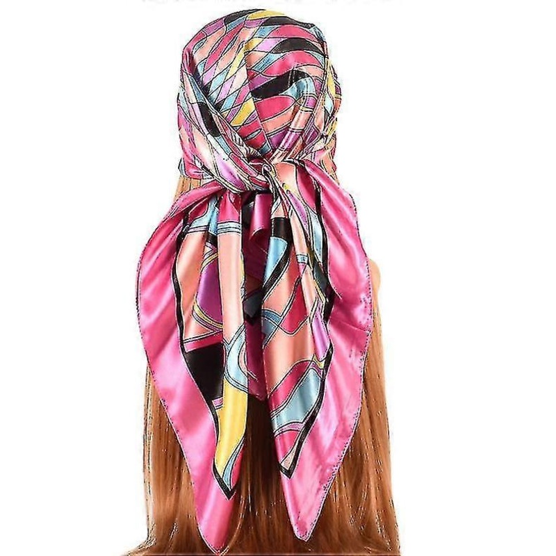 35 Large Satin Square Head Scarf – 2pcs Silk Like Floral Head Scarves Square Satin Hair Scarf Bandanas For Women | Fruugo SG