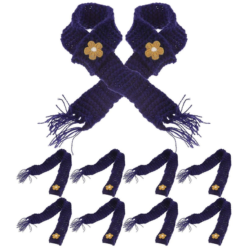 Cute Mini Scarf Knitted Style For Dolls Party Favor 28X2.5cm 10Pcs | Fruugo SG