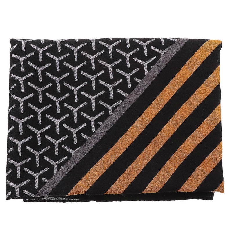 Elegant Scarf Women Clothing Accessory Golden Rectangular Warmth 182X91.5X0.2CM 1Pc | Fruugo SG