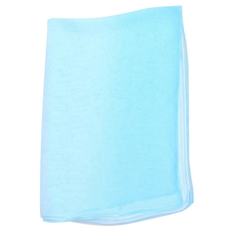 Fancy Scarf Decorative Shawl For Women Dustproof 1Set Sky-Blue White Relaxation Time Outside | Fruugo SG