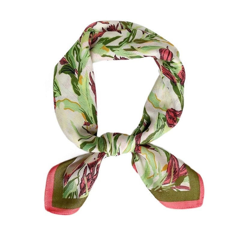 Fashionable Floral Pattern Small Scarf for Women Soft and Comfortable Neckerchief for Everyday Wear and Travel 68x68cm  Pink | Fruugo SG